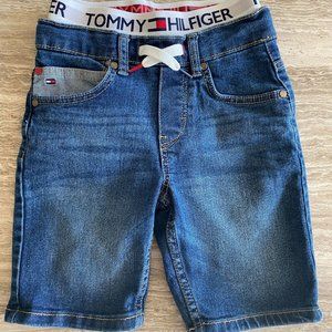 Tommy Hilfiger boys denim shorts bottoms adjustable waist years 7